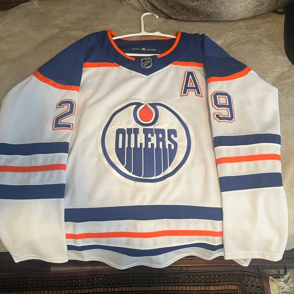 Edmonton Oilers Leon Draisaitl Stitched Adidas Hockey Jersey